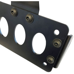 Techline Kentekenplaathoder zijbevestiging | Zwart