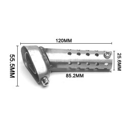 Techline Decibel Killer ø55,5mm Akrapovic | Zilver
