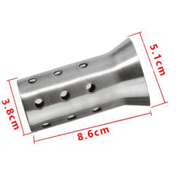 Techline Decibel Killer ø51mm Front End | Zilver