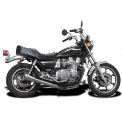 Delkevic Uitlaatsysteem 4-1 Classic Megaphone | Zilver | Kawasaki Z1000 (Oude modellen)