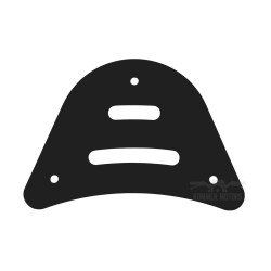 EMP Sierplaat Cover Mondial Stripes | Zwart