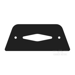 EMP Sierplaat Cover Laag Window | Zwart