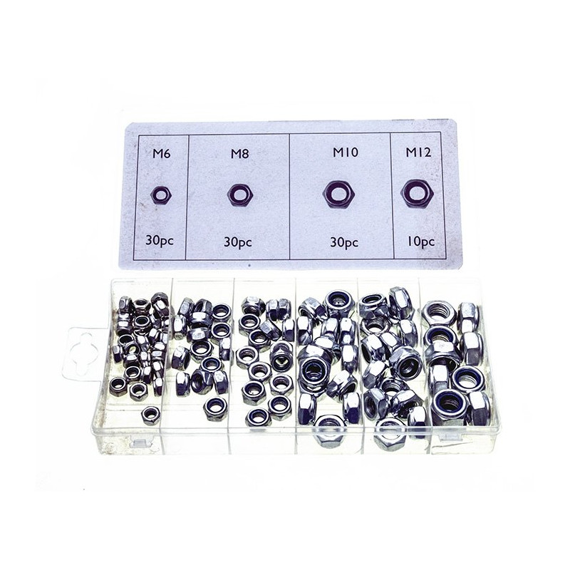 Biketek Moeren Zelfborgend Assorti Box 100-delig | Staal