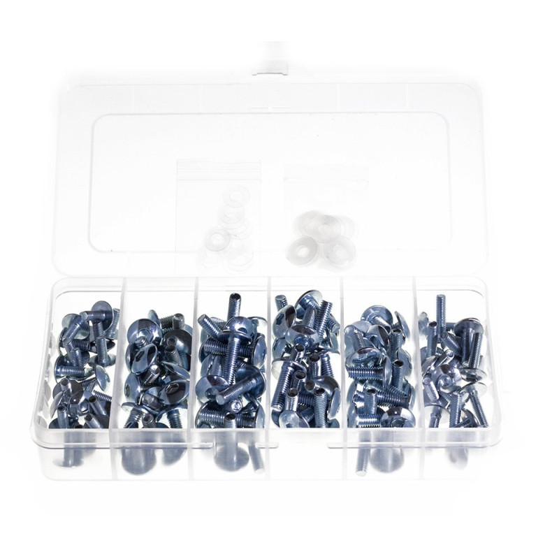Biketek Inbusbouten M5/M6 Box 160-delig | Staal