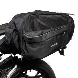 Biketek Zadeltassen Urbano 24-38 liter | Zwart