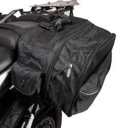 Biketek Zadeltassen Urbano 24-38 liter | Zwart