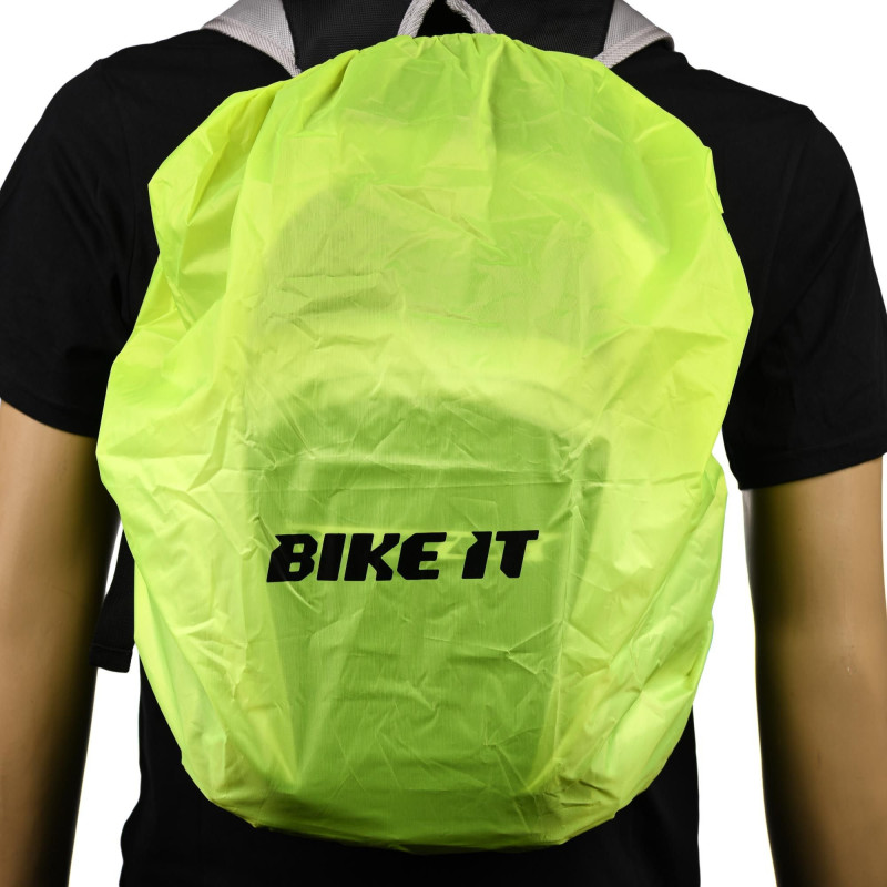 Biketek Cover Rugtas Waterdicht | Fluorgeel