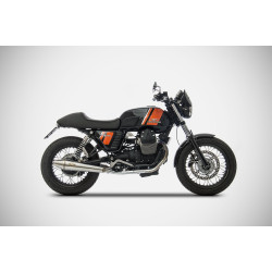 Zard Uitlaten Conisch Rond RVS | Zilver | Moto Guzzi 744 V7 II