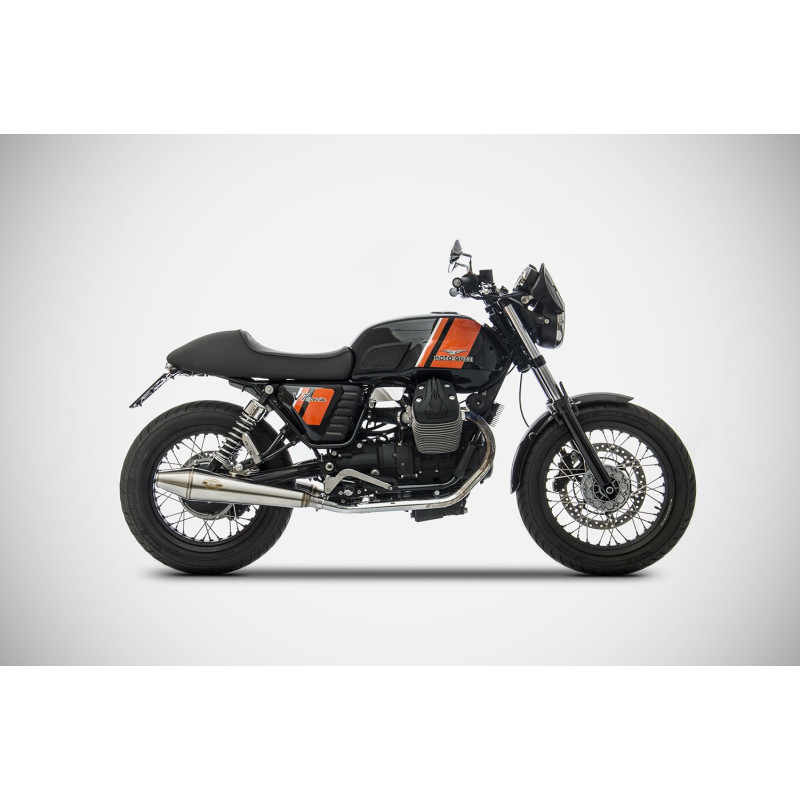 Zard Uitlaten Conisch Rond RVS | Zilver | Moto Guzzi 744 V7 II