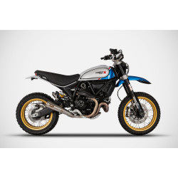 Zard Uitlaat Zuma RVS | Zilver | Ducati 803 Scrambler