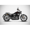 Zard Uitlaten RVS | Zwart | Harley Davidson Dyna Street Bob & Softail Low Rider & Softail Standard
