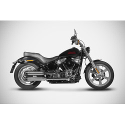 Zard Uitlaten RVS | Zwart | Harley Davidson Dyna Street Bob & Softail Low Rider & Softail Standard