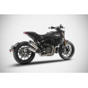 Zard Uitlaatbochten Titanium | Zilver | Indian 1200 FTR