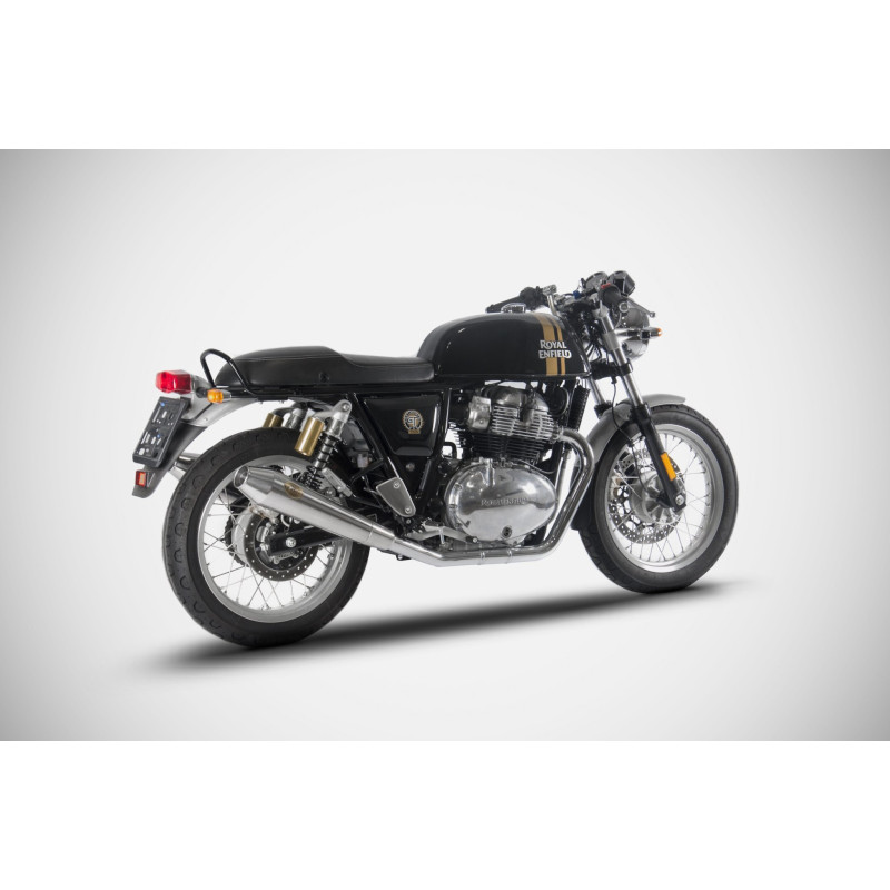 Zard Uitlaten Conisch RVS | Zilver | Royal Enfield 650 GT Continental & 650 Interceptor