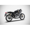 Zard Uitlaten Conisch RVS | Zilver | Royal Enfield 650 GT Continental & 650 Interceptor