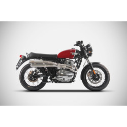 Zard Uitlaatsysteem RVS | Zilver | Royal Enfield 650 GT Continental & 650 Interceptor