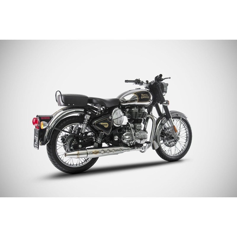 Zard Uitlaat Conisch RVS | Zilver | Royal Enfield 500 Classic