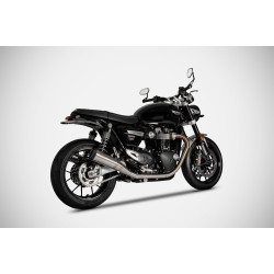 Zard Uitlaten Conisch RVS | Zilver | Triumph Speed Twin 1200 & Thruxton 1200 R/RS