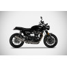 Zard Uitlaten Conisch RVS | Zilver | Triumph Speed Twin 1200 & Thruxton 1200 R/RS