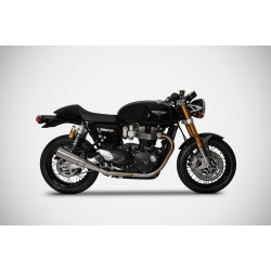 Zard Uitlaten Conisch RVS | Zilver | Triumph Speed Twin 1200 & Thruxton 1200 R/RS