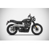 Zard Uitlaten Six Days RVS | Zilver | Triumph Scrambler 900