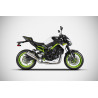 Zard Uitlaatsysteem RVS (Titanium Demper) | Zilver | Kawasaki Z900 A2