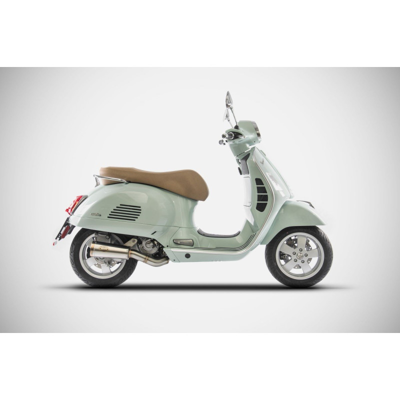Zard Uitlaat RVS | Zilver | Piaggio 300 GTS Vespa